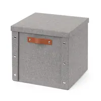 Skladací košík so západkami L sivý