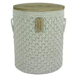 Okrúhly háčkovaný košík XXL Ø40 cm v49,5 cm