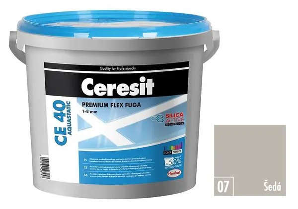 Spárovací hmota Ceresit CE 40 Aquastatic 5 kg gray