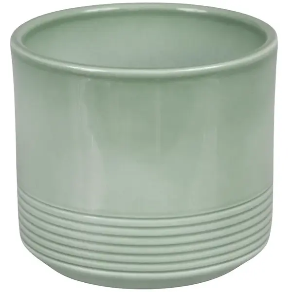 Obal na pokojové rostliny Rille 992 zelený lesklý 12 cm