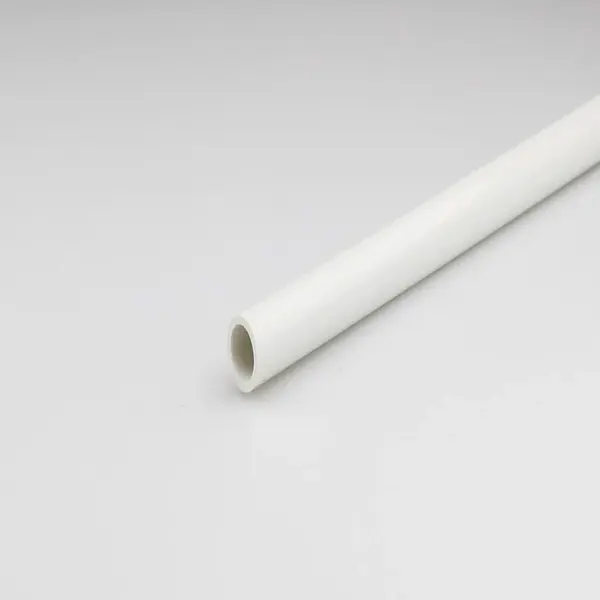 Profil kulatý PVC bílý 12x1000