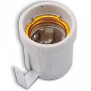 Objímka keramická E27 4A 250V s L konzolou