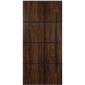 Dvere vchodové Fobos 90P ořech