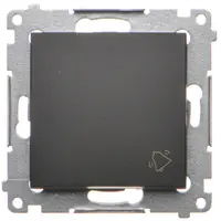 Vypínač zvonček Simon54 čierny