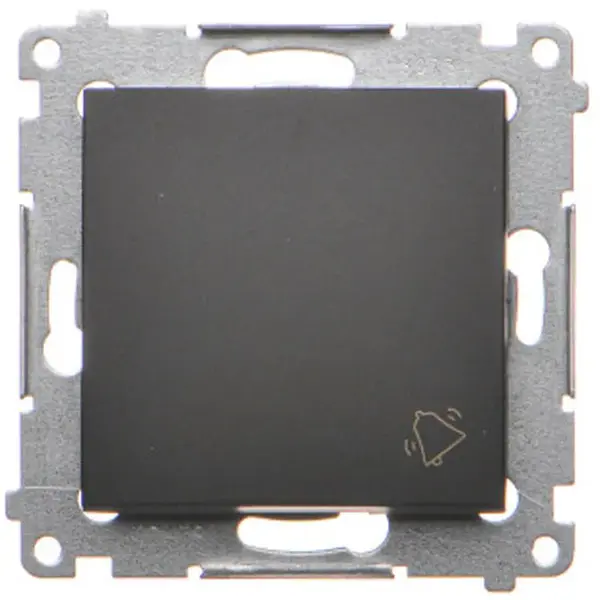 Vypínač zvonček Simon54 čierny