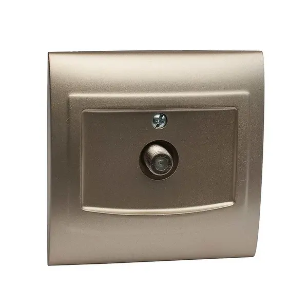 Anténna zásuvka GPA-1V.ST  satén