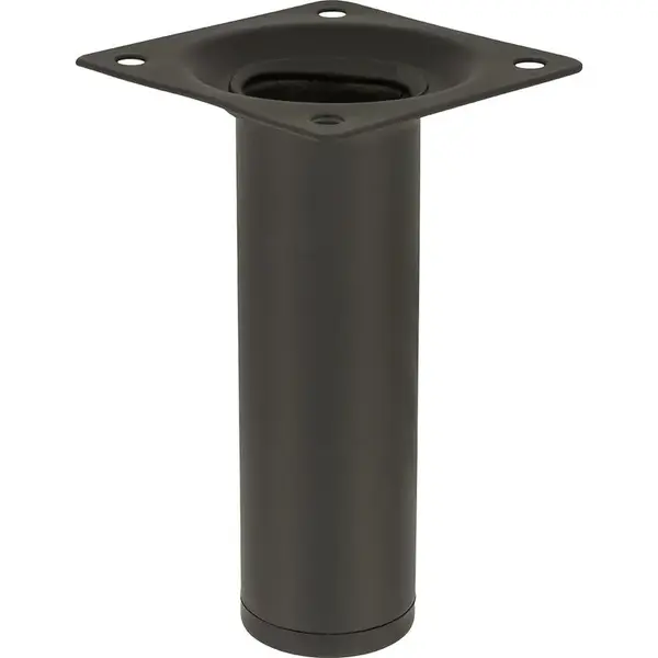 Okrúhla nábytková noha 10 cm čierna