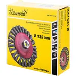 Kefa misková, 125 mm, M14, vrkočová, oceľový drôt, Drel