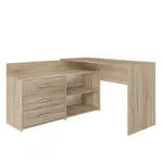 Rohový písací stôl  Dany Sonoma Antracit