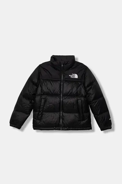 Dětská péřová bunda The North Face TEEN 1996 RETRO NUPTSE JACKET černá barva, NF0A8A4CGOG1