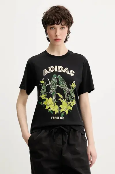 Bavlněné tričko adidas x Farm Rio