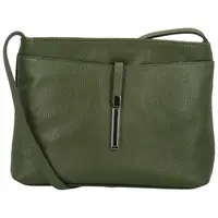 Dámská kožená crossbody kabelka tmavě zelená - Delami Eneta