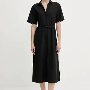 Vlněné šaty BOSS Dulera