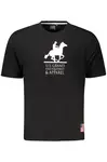 US GRAND POLO SHORT SLEEVE T-SHIRT MEN BLACK