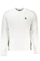 Bílá pánská mikina bez zipu