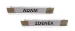MAGG Skládací metry se jmény, 2 m, dřevěné