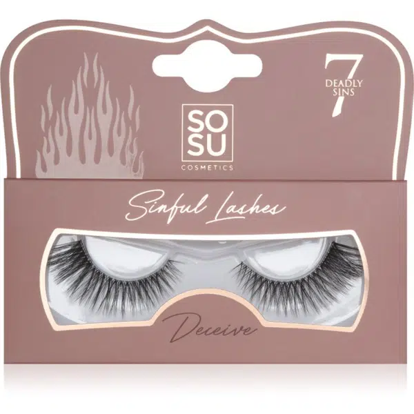 SOSU Cosmetics 7 Deadly Sins Lashes umělé řasy Deceive 1 ks