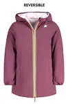 Oboustranná dívčí bunda K-WAY fialová