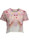 Dámské růžové crop tričko Desigual