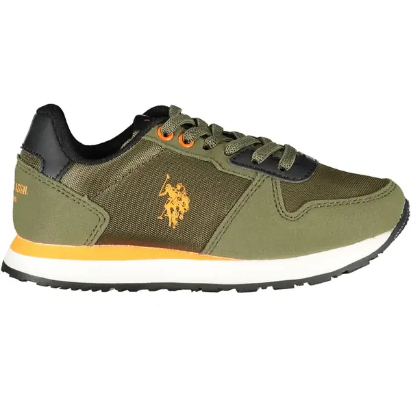 US POLO ASSN. GREEN SPORTS SHOES FOR CHILDREN