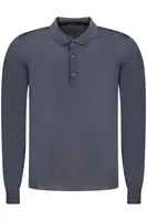 Pánská modrá polokošile s dlouhým rukávem