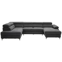 Stylife SEDACÍ SOUPRAVA, textil, barvy grafitu