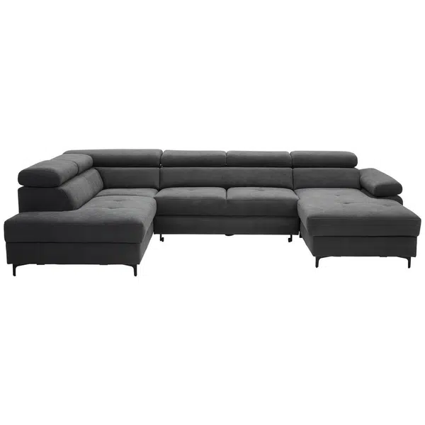 Stylife SEDACÍ SOUPRAVA, textil, barvy grafitu