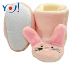 YO ! Botičky/capáčky polar - Králiček - sv. růžové