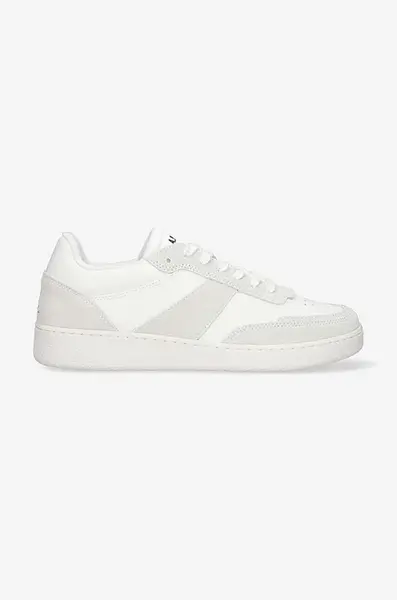 Kožené tenisky A.P.C. Plain PUAAW-M56112 WHITE