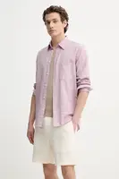 Košile s příměsí lnu Samsoe Samsoe LIAM