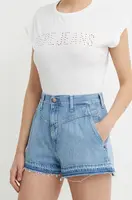 Džínové šortky Pepe Jeans A-LINE SHORT UHW SKY