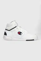 Kožené tenisky Champion Mid Cut Shoe Z80 bílá barva