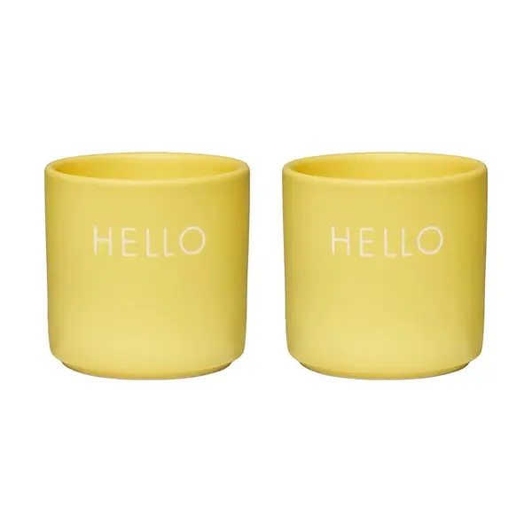 Sada sklenic na vejce Design Letters Yello Hello 2-pack
