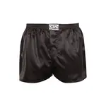 Styx Pánské trenky klasická guma saténové černé (C960) S