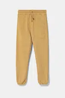 Dětské bavlněné tepláky Guess žlutá barva, s aplikací, L5RQ14 KAD74