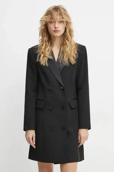 Šaty Bruuns Bazaar černá barva, mini, BBW4322