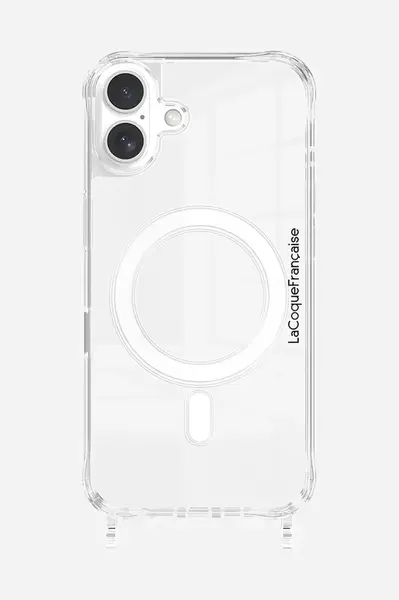 Obal na telefon LaCoqueFrançaise iPhone 16 Plus MagSafe průhledná barva