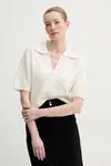Vlněný svetr Gestuz dámský, béžová barva, lehký, 10910035