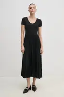 Šaty Tommy Hilfiger černá barva, midi, WW0WW44618