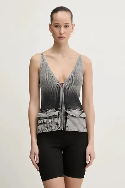 Bavlněná halenka Diesel M-MELLY KNITWEAR