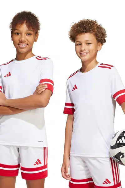 Dětské tričko adidas Performance bílá barva, s aplikací, JJ0059