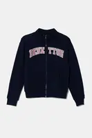 Dětská bavlněná mikina United Colors of Benetton tmavomodrá barva, s potiskem, 3J68C504N