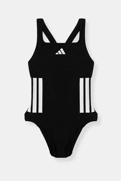 Jednodílné dětské plavky adidas Performance černá barva, JN6577
