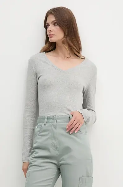 Bavlněné tričko s dlouhým rukávem United Colors of Benetton