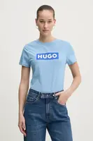 Bavlněné tričko Hugo Blue Classic Tee_B modrá barva