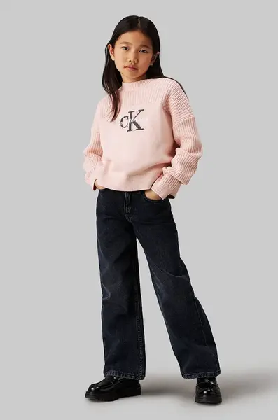 Dětské rifle Calvin Klein Jeans HR WIDE