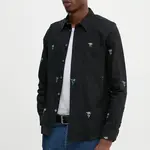 Bavlněná košile PS Paul Smith černá barva, regular, s klasickým límcem, M2R.614P.N22179