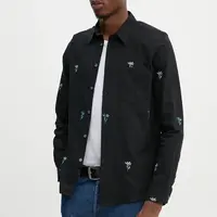 Bavlněná košile PS Paul Smith černá barva, regular, s klasickým límcem, M2R.614P.N22179