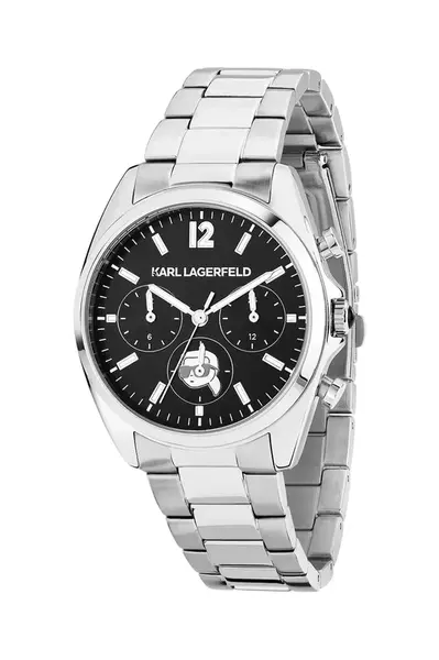 Hodinky Karl Lagerfeld stříbrná barva, R0553101504