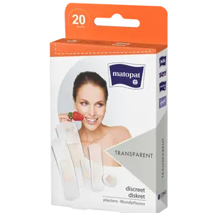 Matopat Transparent 5 velikostí náplasti 20 ks